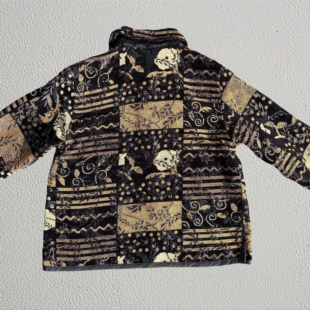 Bohemian Patchwork Reversible Thin Jacket, Boho C… - image 6